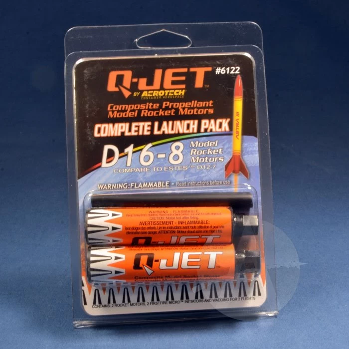 Quest Q-Jet Composite Motor - D16-8 4 Quest Q-Jet Composite Motor - D16-8 - Image 2