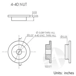 4-40 Vindicoat Aluminum Fastener Inserts -Rocket Model Toys 6f7a0dd61935b9acca46cd3c9b2ea00f.image .700x700